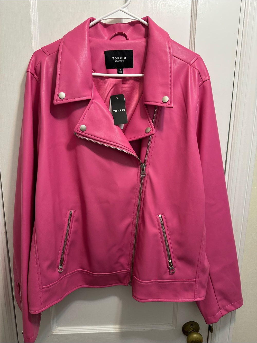 Torrid: Hot Pink Faux Leather Jacket